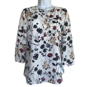 Floral Print Blouse - NYDJ